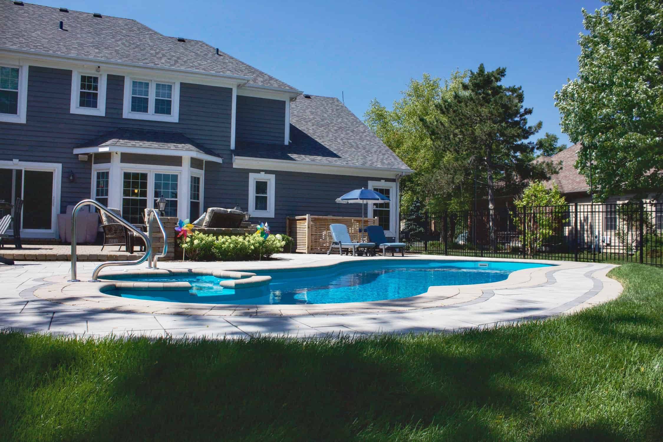 Pool deck and patio